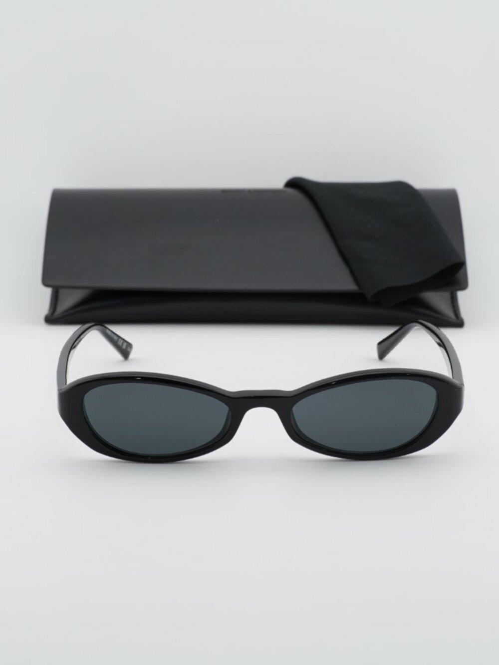 Saint Laurent SL871 SUE 001 Women Oval Sunglasses - Black - Picture 8 of 11